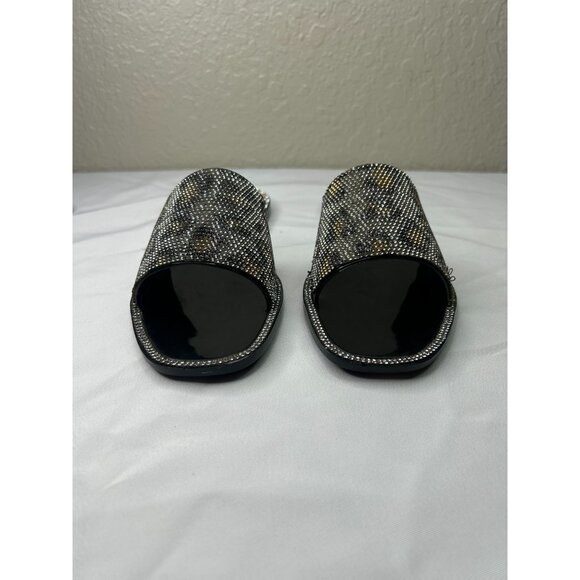 JESSICA SIMPSON Womens Black Jelly Kassime Square Toe Slip On Slide Sandals Sz 7 - Picture 6 of 8